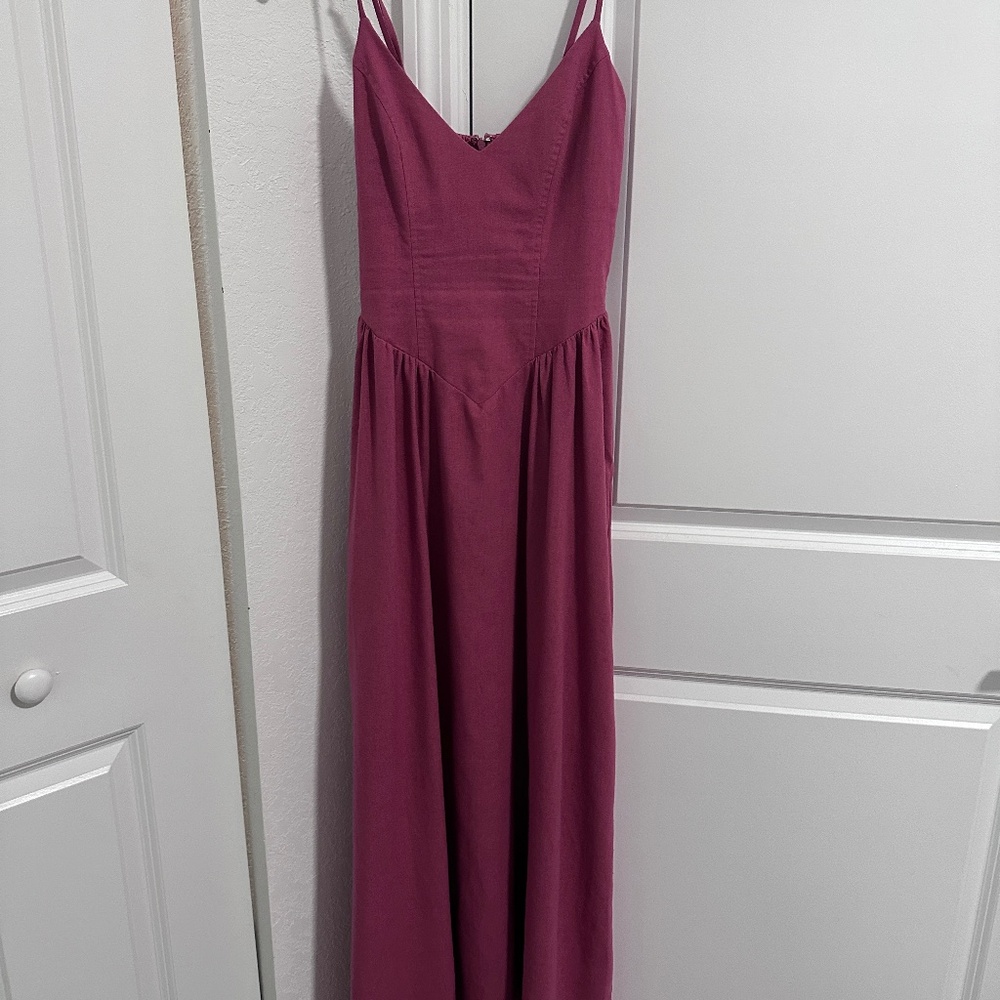 Seven Wonders Midi Dress – Dusty Rose – XS